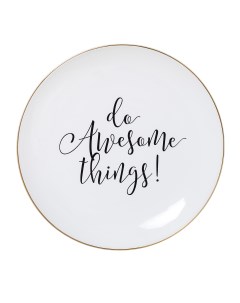 Тарелка Do Awesome things KP00594 Bloomingville