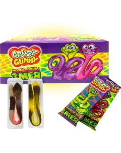 Мармелад Crazy Gummy Мармеладная Змея 15 гр Упаковка 36 шт Nobrand