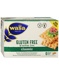 Хлебцы Classic Gluten Free lactose Free Vegan без содержания глютена и лактозы 240 г Wasa