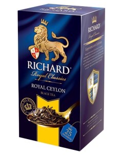 Чай черный Royal Ceylon 2 г х 25 шт 12 упаковок Richard