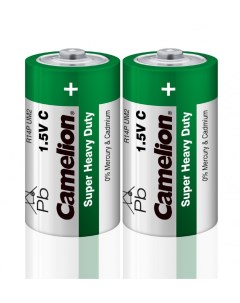 Батарейки HEAVY DUTY Green R14 343 2S комплект 10 батареек 5 упак х 2шт Camelion