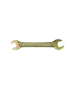 Рожковый ключ 14x17 мм желтый цинк 14309 Сибртех