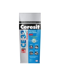 Затирка для плитки керамической CE 33 Серый 07 2 кг Ceresit