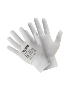 Перчатки полиэстер Для сборочных работ без и у 8 M белые PR BP011 Fiberon