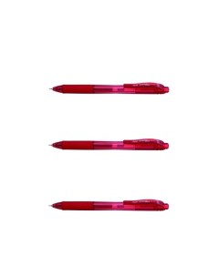 Ручка гелевая автоматическая Energel X 0 5 мм 12 шт красный стержень Pentel