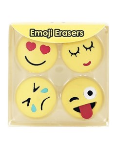 Ластики Emoji 4 шт Fun
