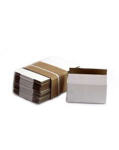 Подарочная белая картонная коробка 200х100х100 20 шт Новый свет