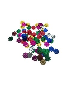 Пайетки Цветочки TZ_S 1452 в инд пакетиках 6 цветов набор 3 пакетиков Schreiber