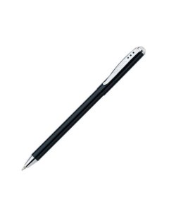 Шариковая ручка подарочная Actuel корпус черный алюминий хром синяя Pierre cardin