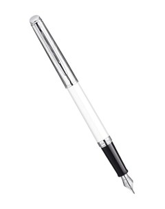 Перьевая ручка Hemisphere Deluxe White CT F Waterman