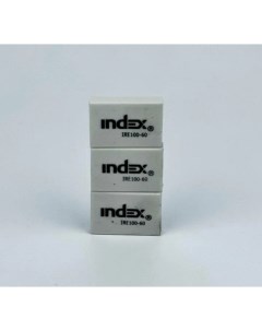 Набор ластиков IRE100 60 3 шт белый Index