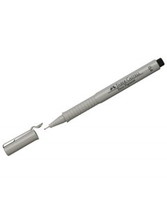 Ручка капиллярная Ecco Pigment 285980 черная 0 1 мм 10 штук Faber-castell
