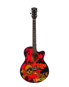 Акустическая гитара с анкером глянцевая Липа 4 4 40 дюйм BC4040 Rock Belucci