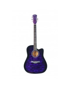 Акустическая гитара с анкером глянцевая Липа 4 4 40 дюйм BC4030 VTS Фиолетовая Belucci