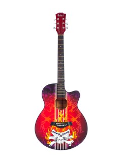 Акустическая гитара с анкером глянцевая Липа 4 4 40 дюйм BC4040 Devil Belucci