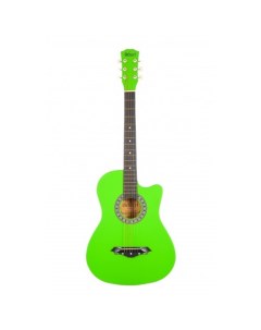 Акустическая гитара с анкером глянцевая Зеленая Липа 7 8 38 дюйм BC3810 GR Belucci