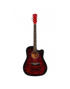 Акустическая гитара с анкером глянцевая Липа 4 4 40 дюйм BC4030 RDS Огненная Belucci