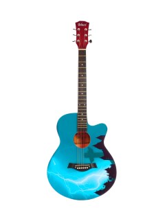 Акустическая гитара с анкером глянцевая Липа 4 4 40 дюйм BC4040 Lightning Belucci