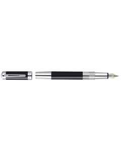 Перьевая ручка Elegance Black ST Перо из золота 18К дизайн посеребрение Waterman