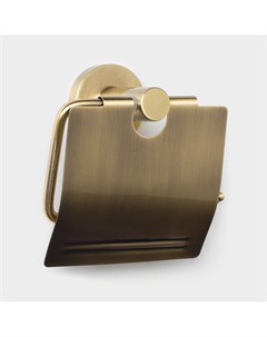Держатель для туалетной бумаги с крышкой штольц bacic серия bronze Stölz