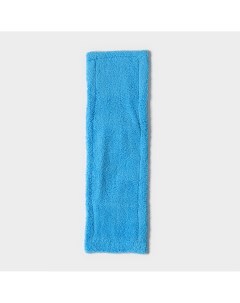 Насадка для плоской швабры 42 12 см 60 гр микрофибра цвет синий Доляна