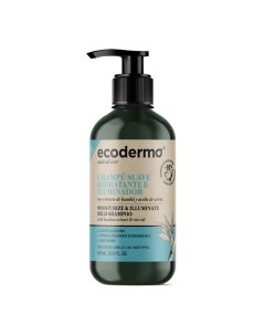 Шампунь для волос увлажняющий и придающий блеск Ecoderma