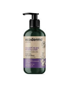 Шампунь для жирных волос очищающий Ecoderma