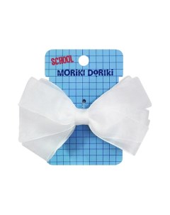 Белый бант на резинке SCHOOL Collection White bow elastic Moriki doriki