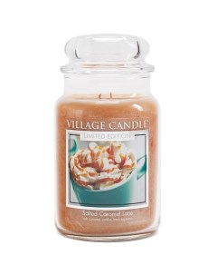 Ароматическая свеча Salted Caramel Latte большая Village candle