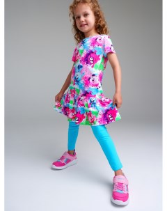 Комплект трикотажный для девочек платье брюки легинсы Playtoday kids