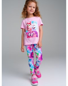 Комплект трикотажный для девочек фуфайка футболка брюки легинсы Playtoday kids