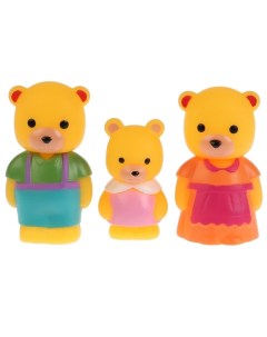 Пластизолевые игрушки Семья медведей Играем вместе