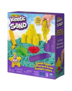 Кинетический песок Набор для лепки Разноцветный замок с формочками Kinetic sand
