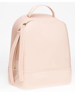 Розовый лакированный рюкзак Button blue