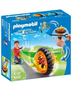 Конструктор Оранжевый гонщик на роликах Playmobil