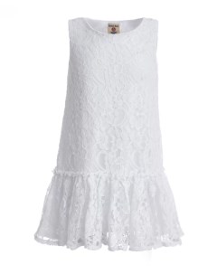 Белое кружевное платье Button blue