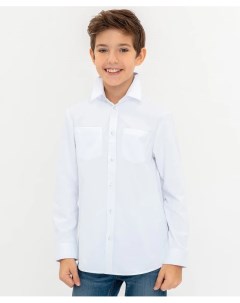 Белая нарядная рубашка Button blue