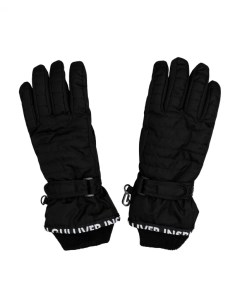 Черные плащевые перчатки Gulliver