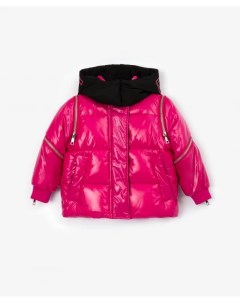 Куртка демисезонная на искусственном пуху розовая Gulliver