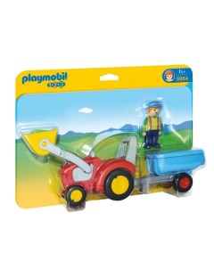 Конструктор Трактор с прицепом Playmobil