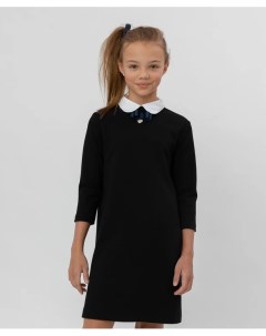 Черное платье с рукавом 3 4 Button blue