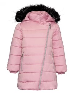 Розовое зимнее пальто Button blue