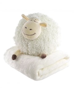Мягкая игрушка подушка овечка с пледом 3 в 1 Gulliver мягкая игрушка