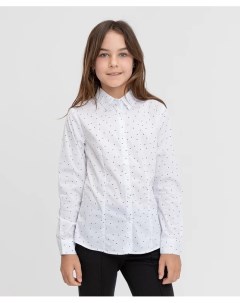 Блузка белая с рисунком Button blue
