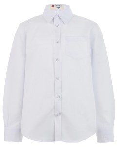 Белая фактурная рубашка Button blue