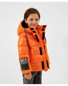 Куртка демисезонная со светоотражающими элементами оранжевая Gulliver