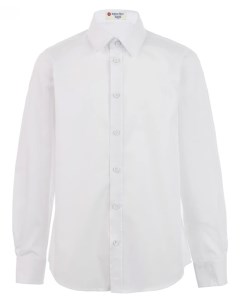 Белая приталенная рубашка Button blue