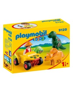 Конструктор Исследователь с динозаврами Playmobil