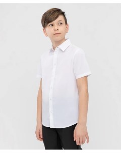 Сорочка белая с коротким рукавом Button blue