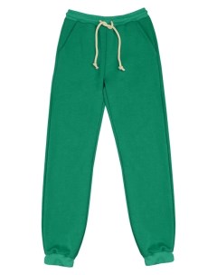 Зеленые брюки из футера Button blue